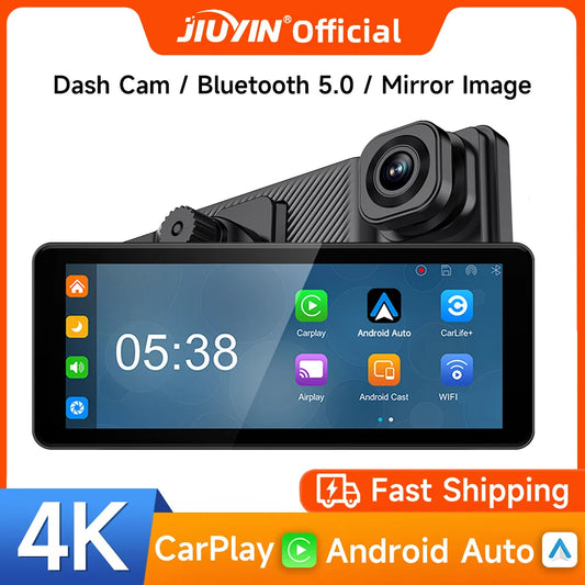 Dashpro 6.86 inch Android auto/Apple carplay 4k dual lens Dashcam.